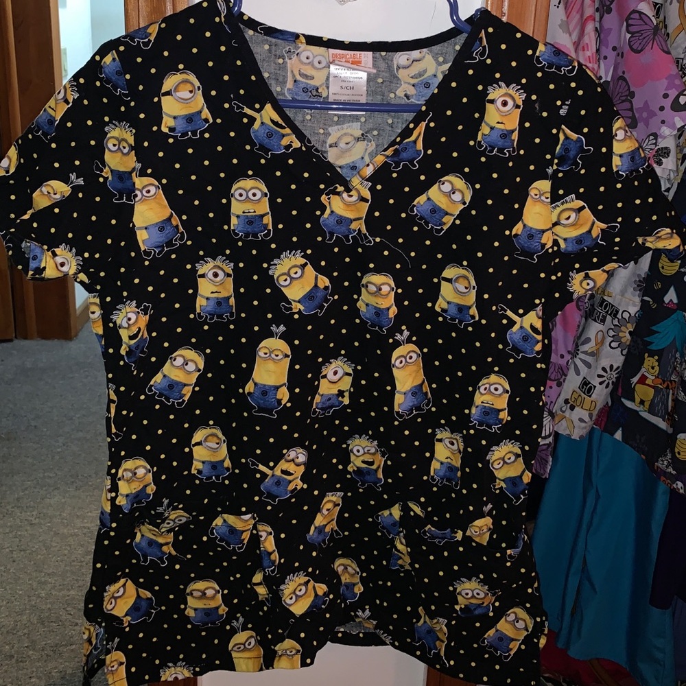 Minion scrub Top